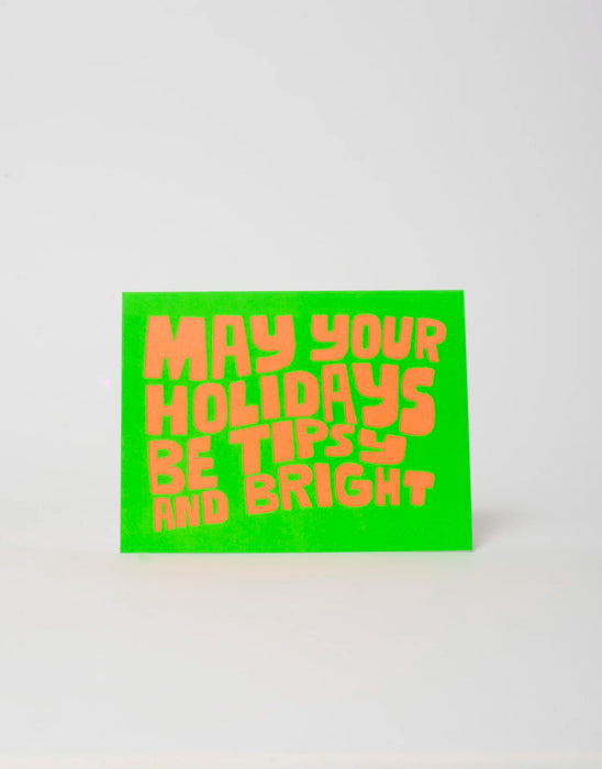 Grußkarte Weihnachten - Tipsy & Bright