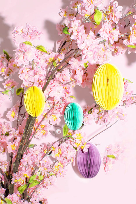 Osteranhänger aus Papier Eier-Set