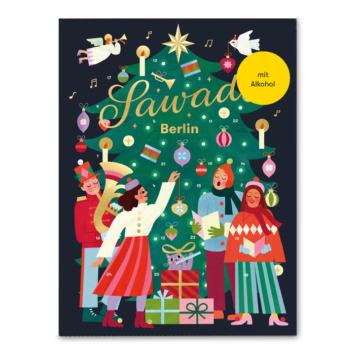 Adventskalender "Tannenbaum" (mit Alkohol)