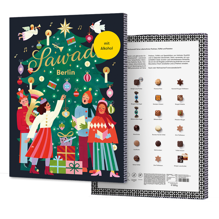 Adventskalender "Tannenbaum" (mit Alkohol)