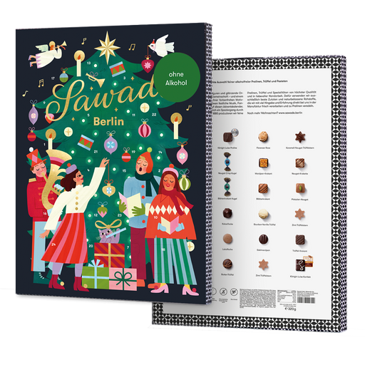 Sawade Adventskalender Tannenbaum - Alkoholfrei - 320 g