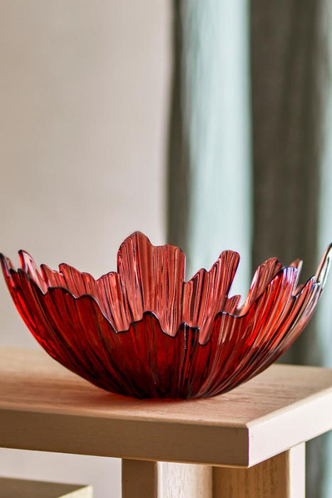 Aila Schale - Glas, rot