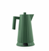 Alessi Elektrischer Wasserkocher "Plissé" mit Temperaturvorwahl - Grün