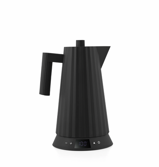 Alessi Elektrischer Wasserkocher "Plissé" mit Temperaturvorwahl - Schwarz