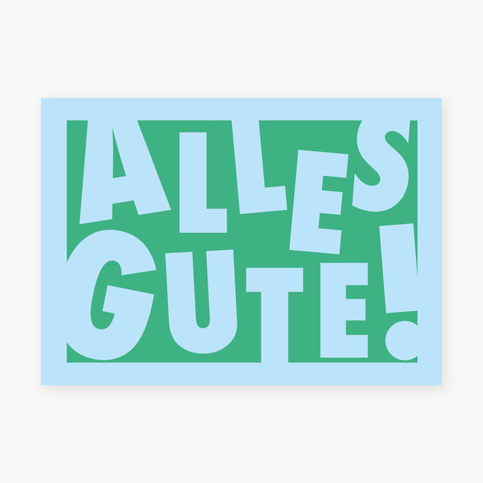 Postkarte - Alles Gute