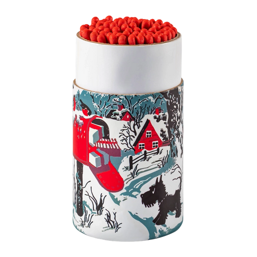 Archivist Streichhölzer Runddose - Snowy Letterbox