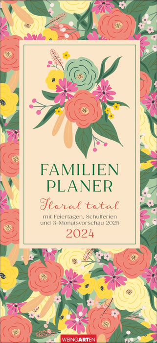 Familienplaner Floral Total 2024