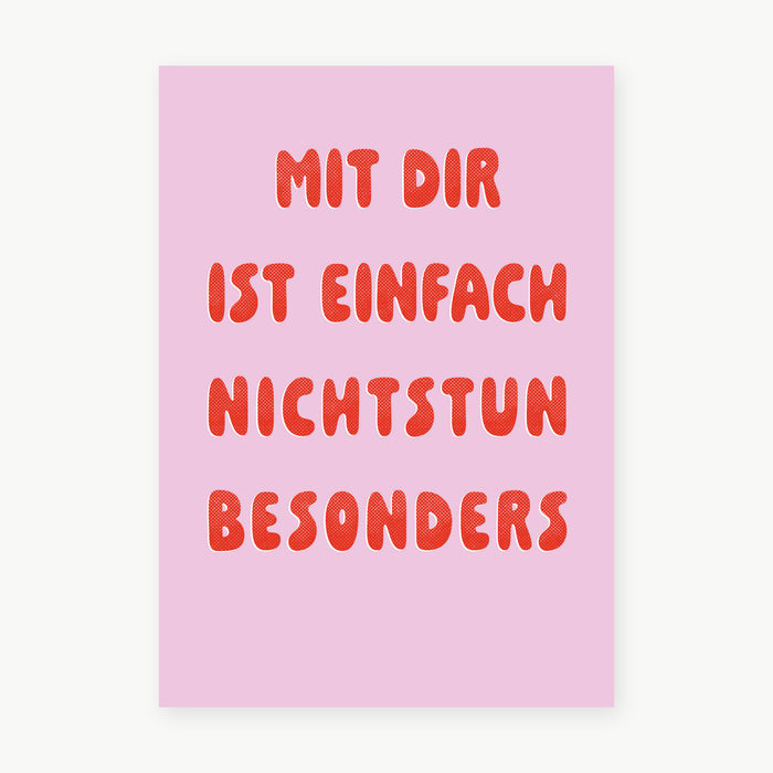 Postkarte - Nichtstun