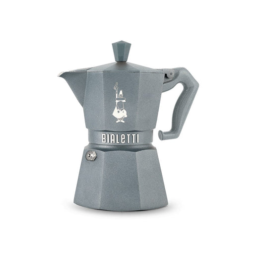 Bialetti Moka Exclusive Induction Octagonal Espressokocher - 3 Tassen - Silver Grey