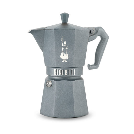 Bialetti Moka Exclusive Induction Octagonal Espressokocher - 6 Tassen - Silver Grey