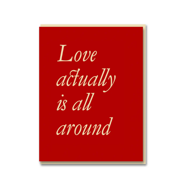 Grußkarte Weihnachten - Love actually is all around