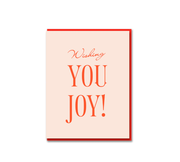 Grußkarte Weihnachten - Wishing you joy