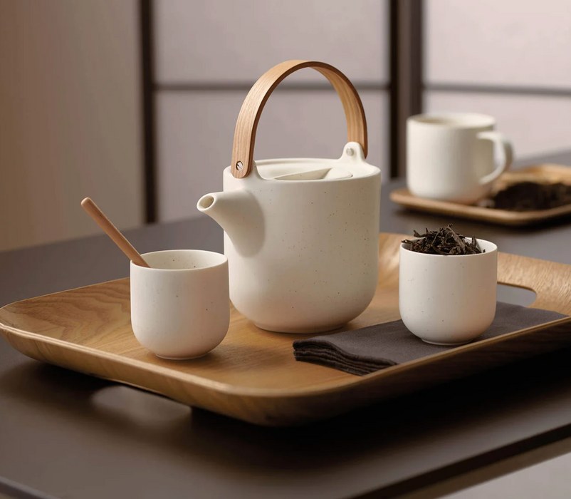 Teekanne mit Holzgriff - Sencha