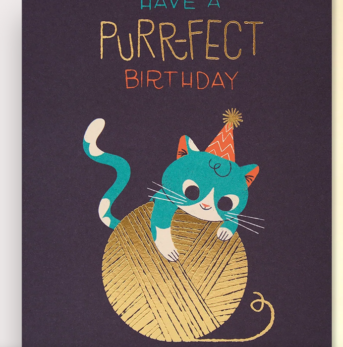 Grußkarte - Have A Purr-fect Birthday