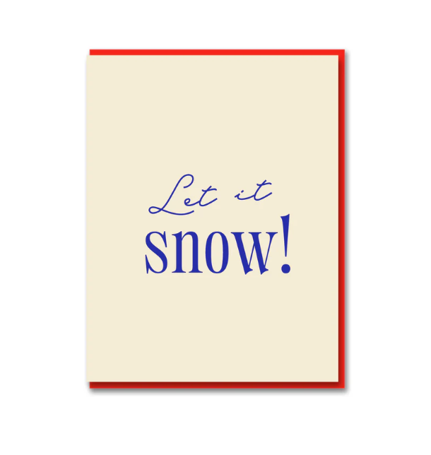 Grußkarte Weihnachten - Let it snow