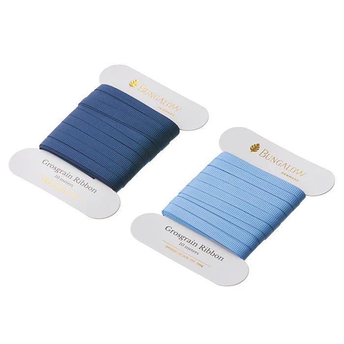 Bungalow Denmark Ribbon Grosgrain - 6 mm - Ocean Blue
