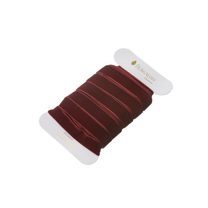 Bungalow Denmark Ribbon Velvet - 16 mm - Wine