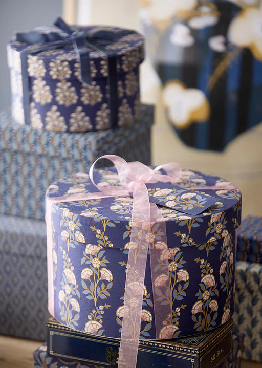 Bungalow Denmark Round Box Calla -  Indigo