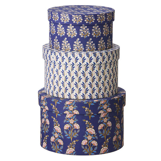 Bungalow Denmark Round Box Calla -  Indigo