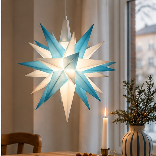 Adventskalender 2026 türkis/weiß