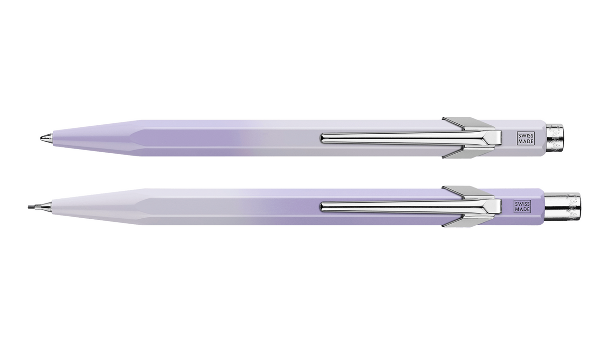 Caran d'Ache Set Blooming Lavender - Kugelschreiber + Minenhalter – Sonderedition