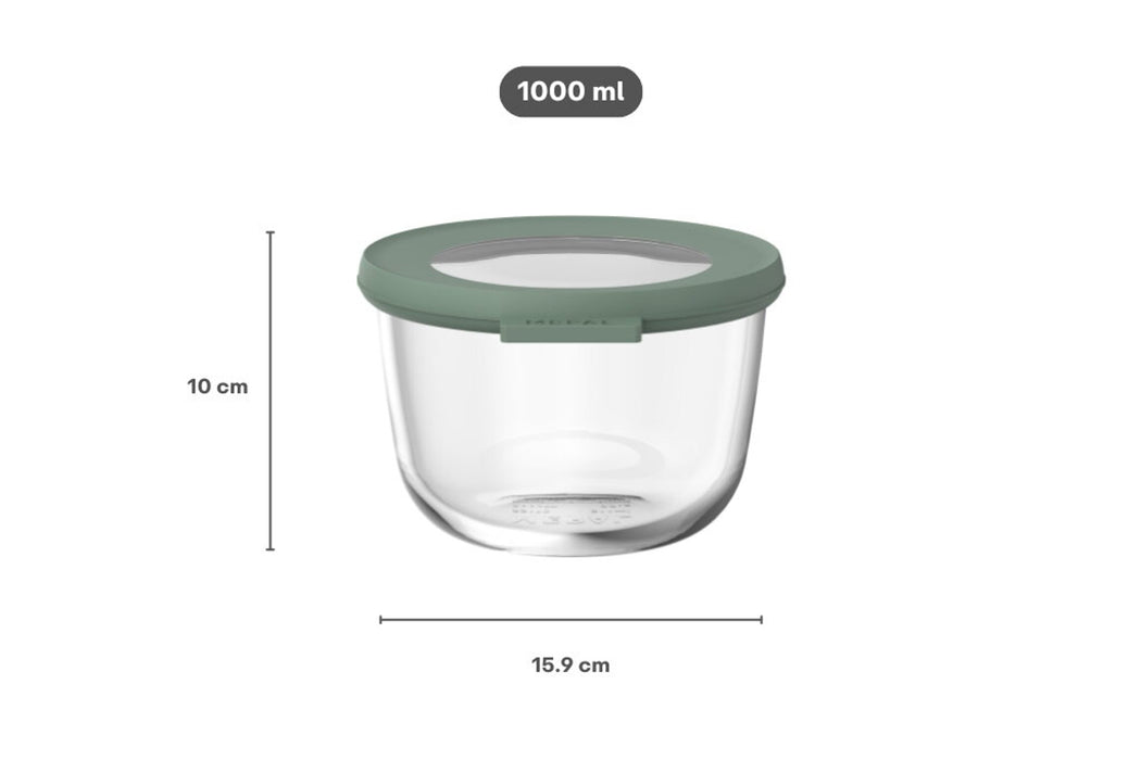 Cirqula Glas-Frischhaltedose - Nordic Sage - 1000 ml
