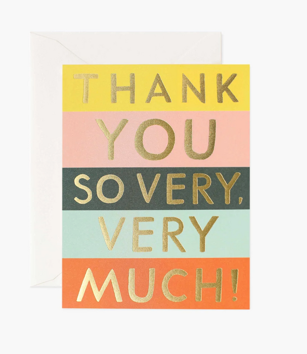 Grußkarte - Color Block Thank You