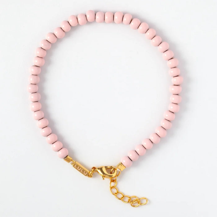 Color Ball Bracelet - Silk Light Pink