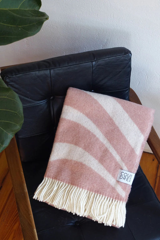 Coudre Berlin Wolldecke / Kuscheldecke - Bold Rosestone