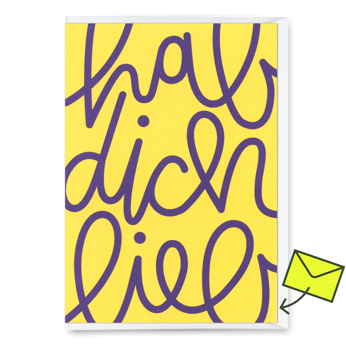 Grußkarte- Hab dich lieb