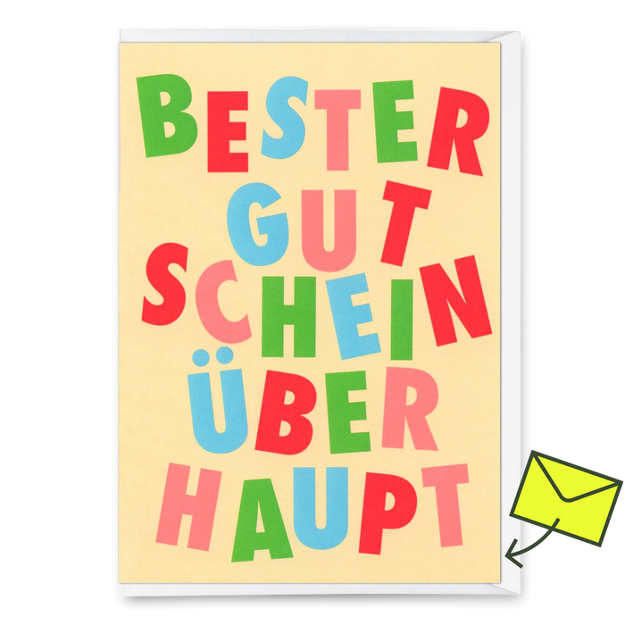 Grußkarte - Bester Gutschein überhaupt
