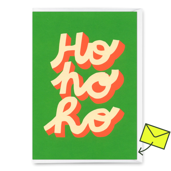 Grußkarte - "HoHoHo"