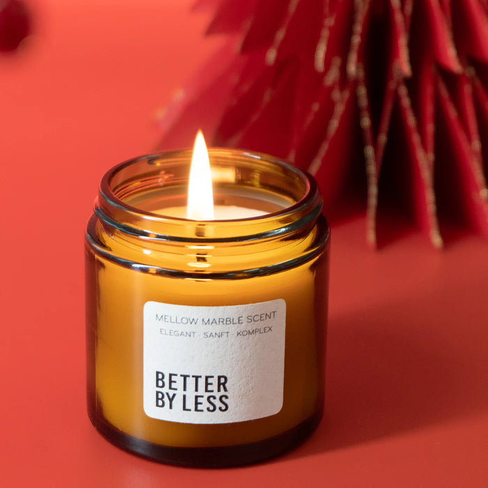 Better By Less Geschenkset Schaumseife mit Kerze - Mellow Marble
