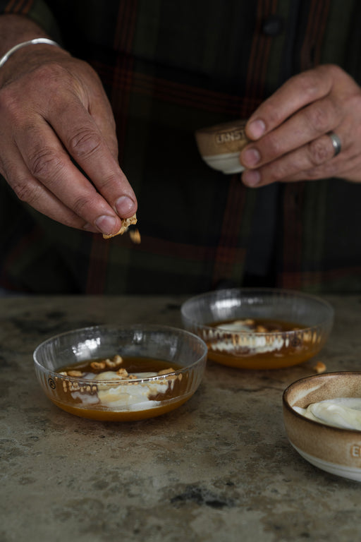 ERNST Glasschale geriffelt