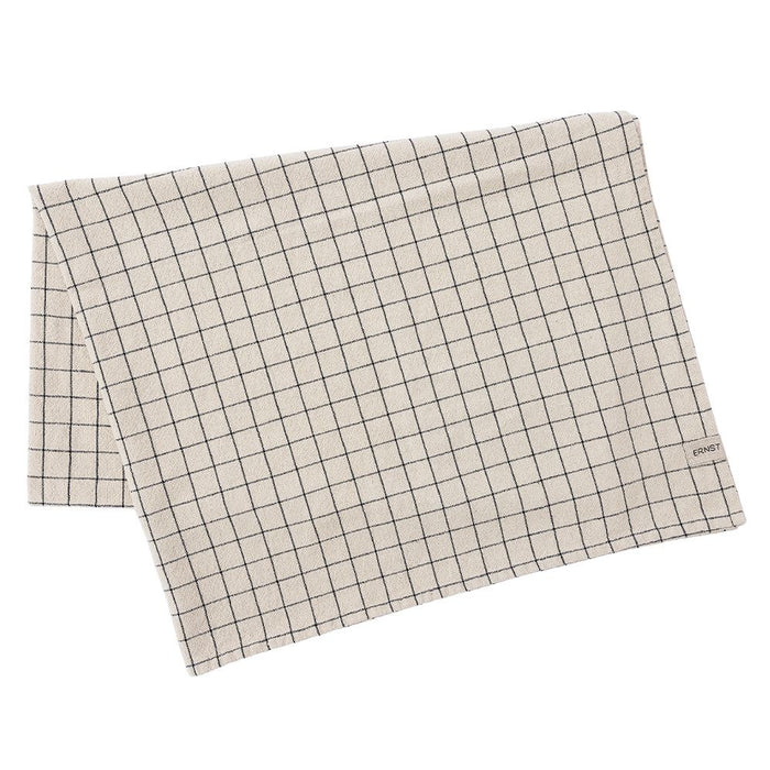 Tischdecke Beige/Schwarz Kariert — Schwesterherz & Küchenliebe