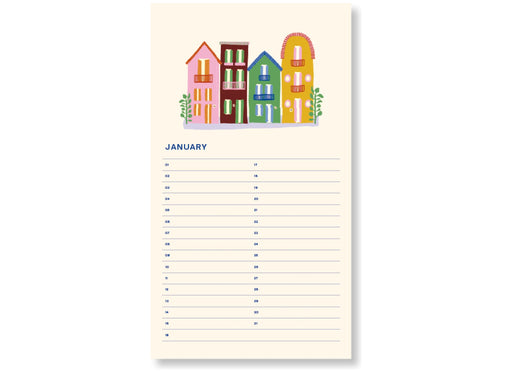 A-Journal Birthday Calendar - Poppy