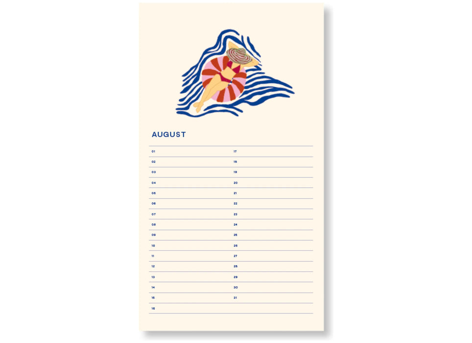 A-Journal Birthday Calendar - Poppy