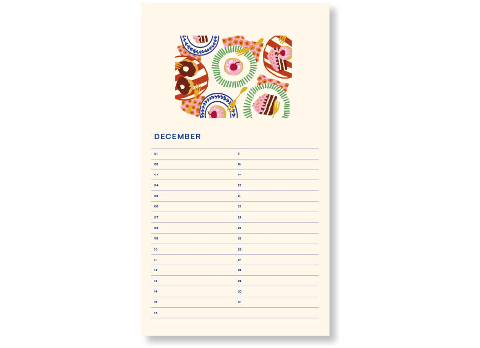 A-Journal Birthday Calendar - Poppy