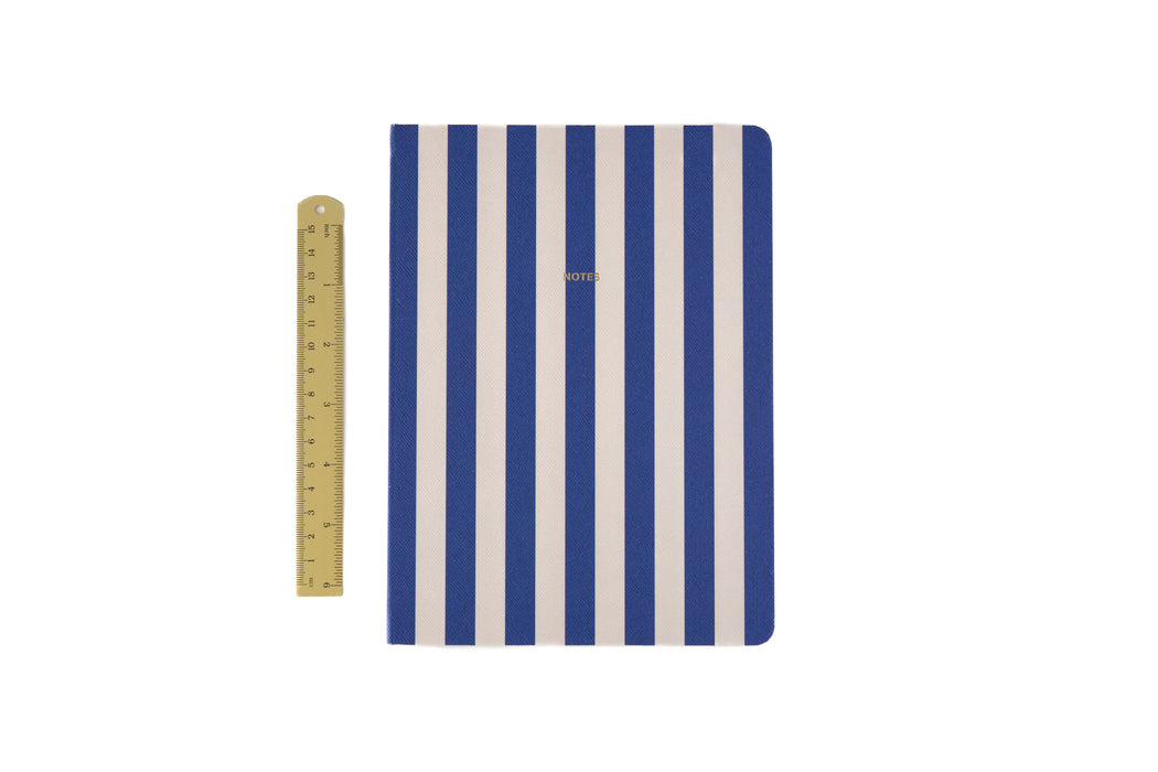 A-Journal Fabrique Notebook - Stripes Dark Blue - A5