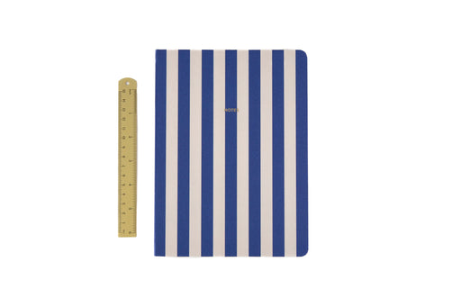 A-Journal Fabrique Notebook - Stripes Dark Blue - A5