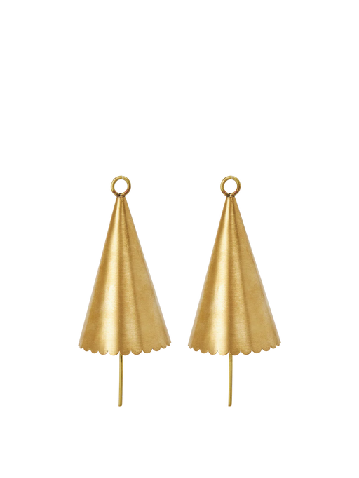 Ferm Living Cone Bell / Glocken - Brass - Set of 2