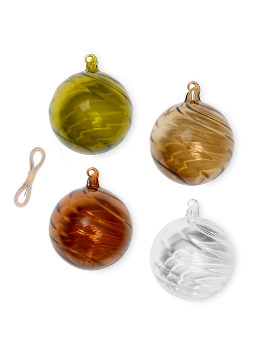Weihnachtsbaumkugeln - Twirl Ornaments - Set