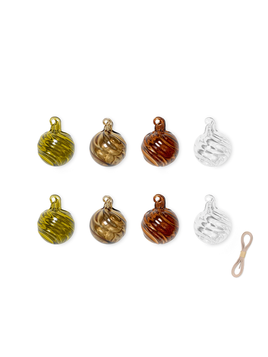 Weihnachtsbaumkugeln - Twirl Ornaments - Set
