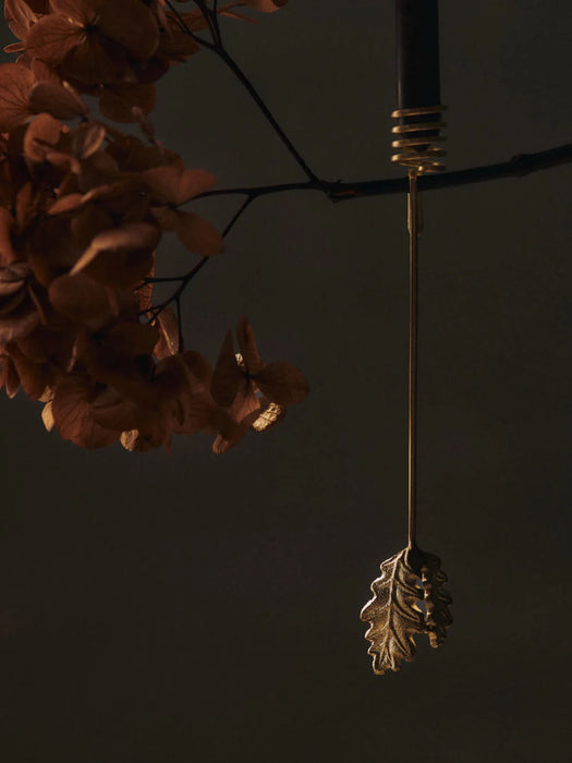 Ferm Living Oak Leaf Christmas Tree Holders / Baumkerzenhalter - Messing - Set of 4