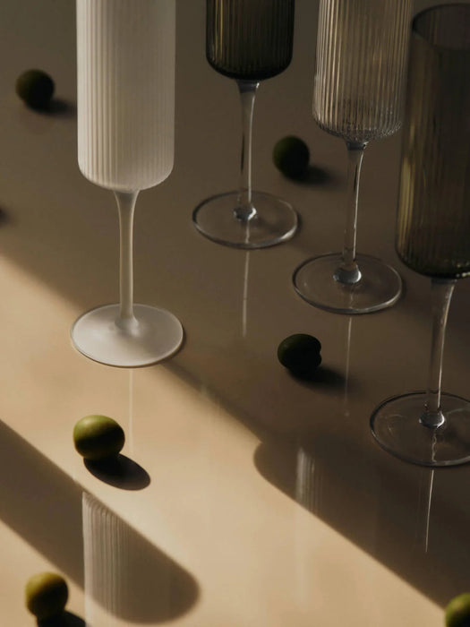 Ferm Living Ripple Champagne Flutes - Set of 2 