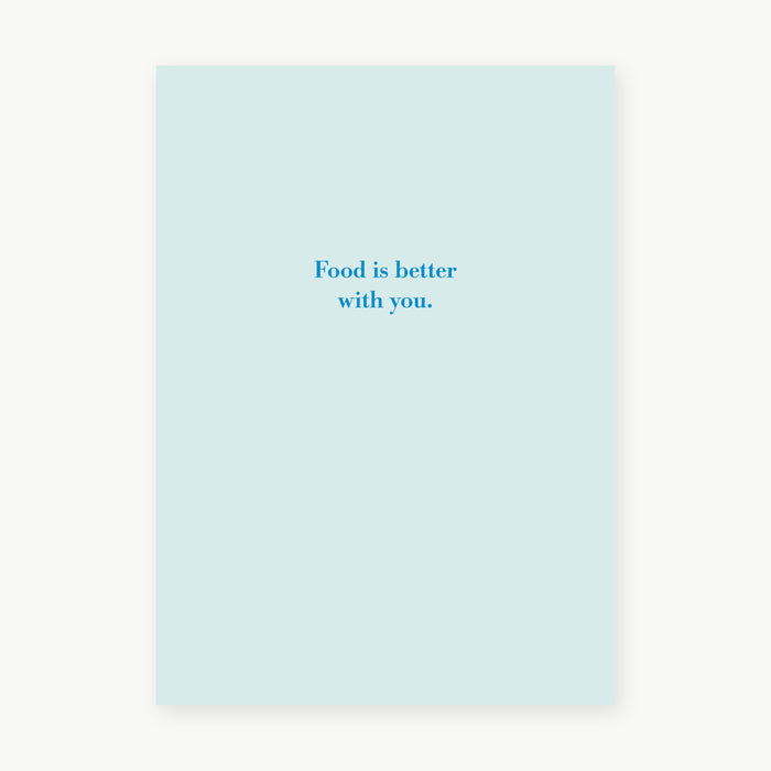 Postkarte - Food with you