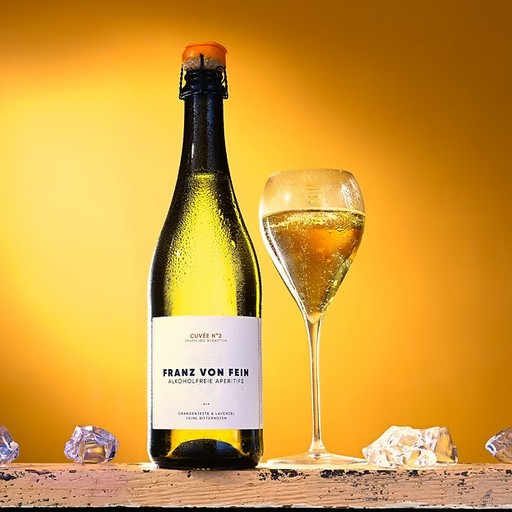 Franz von Fein Alkoholfreier Sparkling Tea | Cuvée Nº2 Weißgold Edition | Bio - 750 ml