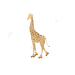 MINI PLANET Bügelbild - Giraffe Mini