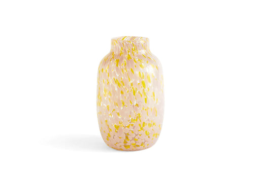 HAY Splash Vase Round Large - Light Pink and Yellow