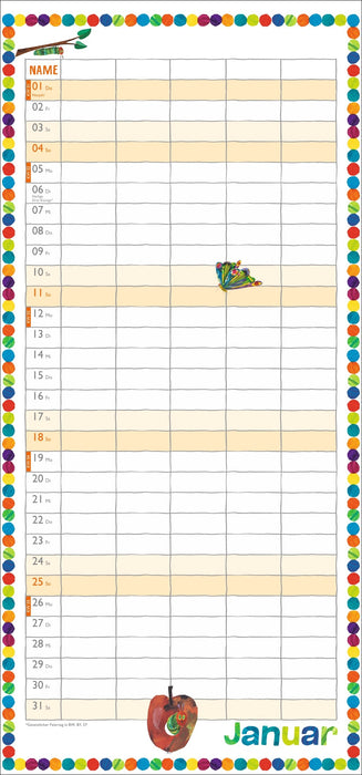 Heye Die kleine Raupe Nimmersatt Familienplaner 2026